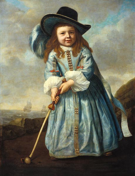 Child Playing Golf a Aelbert Cuyp