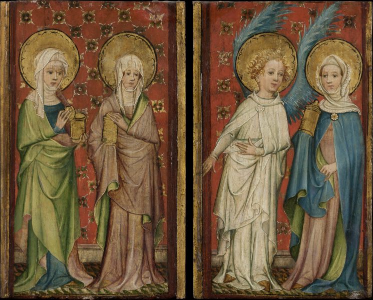 Two Wings of an Altar piece a Älterer Meister der Aachener Schranktüren