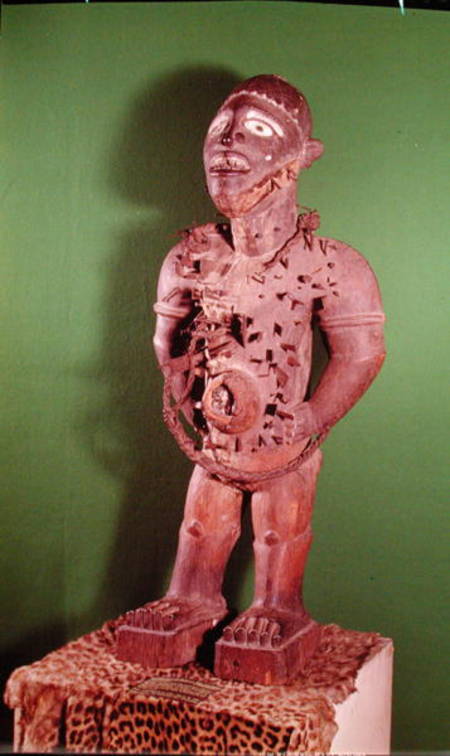 Fetish figure with nails, Bakongo Population a African