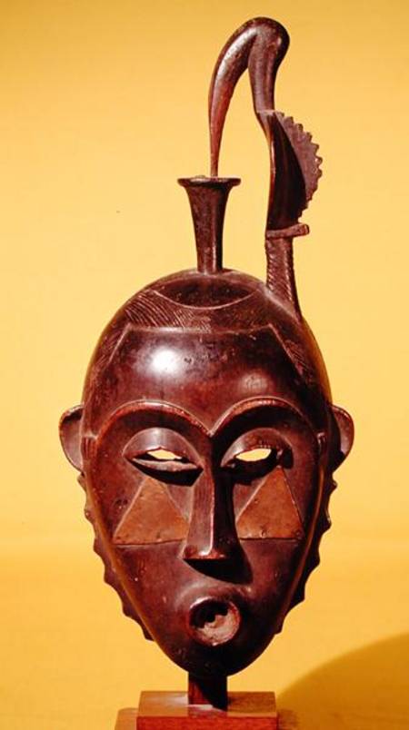 Mask surmounted by a wader, Yaoure Population, Ivory Coast a African