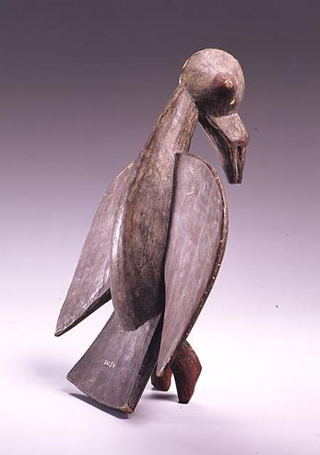 Sejen Bird Figure from Ivory Coast a African