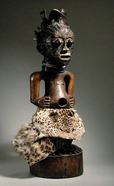 Songye power figure (copper) a African