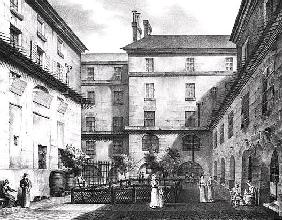 View of the Women''s Yard at the Conciergerie Prison; engraved by Alphonse Urruty (1800-70) c.1831