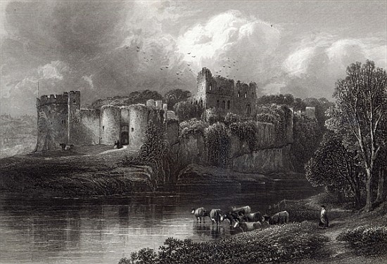 Chepstow Castle; engraved by R. Hinshelwood, printed Cassell & Company LtdWimperis a (after) Edmund Morison