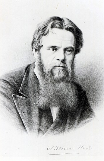 William Holman Hunt, engraving after a photograph, c.1865 a (after) English photographer