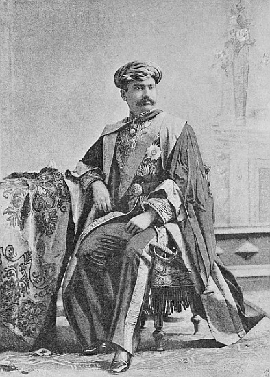 Maharaja Bhagvatsingh of Gondal a (after) English photographer
