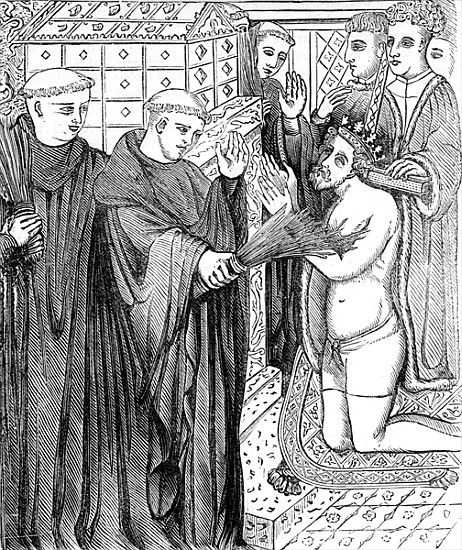 Penance of Henry II, after an engraving in Carter''s ''Specimens of Ancient Sculpture and Painting'' a (after) English School