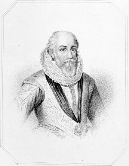 Edward Somerset, after an engraving from ''Lodge''s British Portraits'' a (after) English School