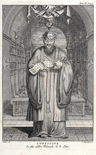 Kong-Fu-Tse, or Confucius, the Most Celebrated Philosopher of China; engraved by Henry Fletcher (fl. a (after) Honbleau