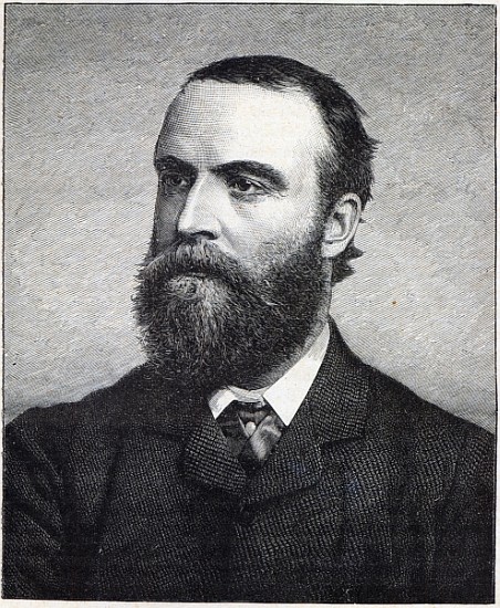 Charles Stewart Parnell, engraving after a photograph by William Lawrence a (after) Irish Photographer
