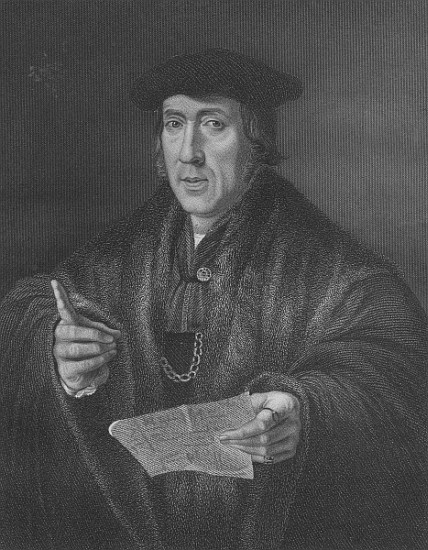 Portrait of Sir John More (c.1451-1530); engraved by W.T. Mote Vermeyen a (after) Jan Cornelisz