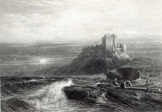 Bamborough Castle; engraved by S. Bradshaw, printed Cassell & Company LtdFoster a (after) Myles Birket