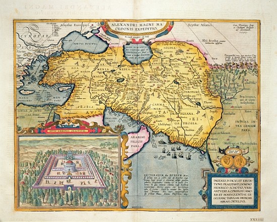 The Expedition of Alexander the Great, from the ''Theatrum Orbis Terrarum'' a (after) Abraham Ortelius