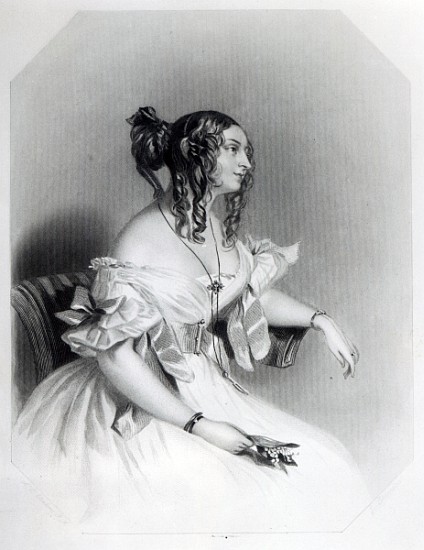 Teresa, Contessa Guiccioli a (after) Alfred-Edward Chalon