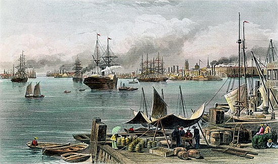 Port of New Orleans; engraved by D.G. Thompson a (after) Alfred R. Waud