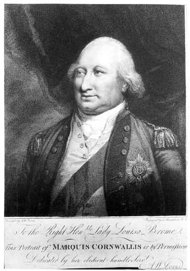 Charles, Marquis of Cornwallis a (after) Anthony Devis