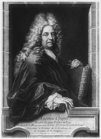 Antoine Coypel, after a self portrait; engraved by Jean Baptiste Masse (1687-1767) 1717 a (after) Antoine Coypel