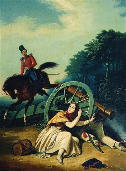 Scene from the 1812 Franco-Russian War, 1830s a (after) Charles de Hampeln