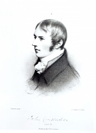 John Constable, aged 20; engraved by Thomas Herbert Maguire a (after) Daniel Gardner