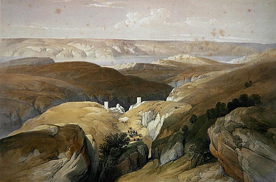 Convent of St. Saba, April 1839, from Volume II of ''The Holy Land'' a (after) David Roberts