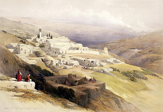 Convent of the Terra Santa, Nazareth, April 21st 1839, plate 30 from Volume I of ''The Holy Land'';  a (after) David Roberts