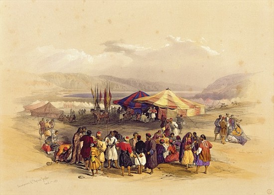 Encampment of the Pilgrims at Jericho'' 1st April 1839, from Volume II of ''The Holy Land'' a (after) David Roberts