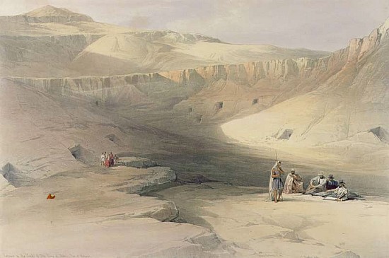 Entrance to the Valley of the Kings, from ''Egypt and Nubia''; engraved by Louis Haghe (1806-85) a (after) David Roberts