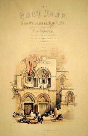 Titlepage from Volume I of ''The Holy Land''; engraved by Louis Haghe (1806-85) published in London