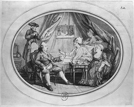 The Luncheon at Ferney, 4th July 1775 a (after) Dominique Vivant Denon
