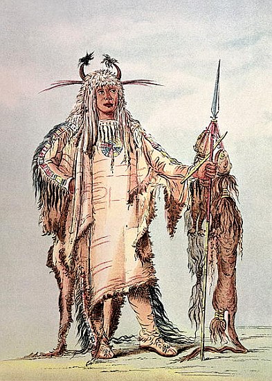 Blackfoot Indian Pe-Toh-Pee-Kiss, The Eagle Ribs a (after) George Catlin
