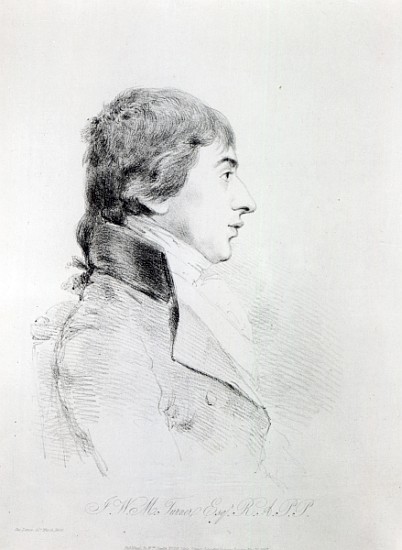 Joseph Mallord William Turner R.A; engraved by William Daniell a (after) George Dance