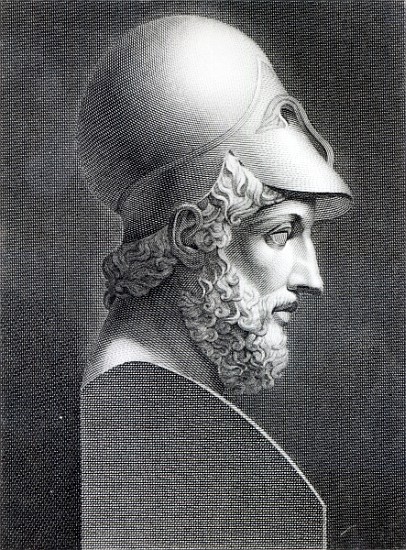 Bust of Pericles; engraved by Giuseppe Cozzi a (after) Giuseppe Longhi