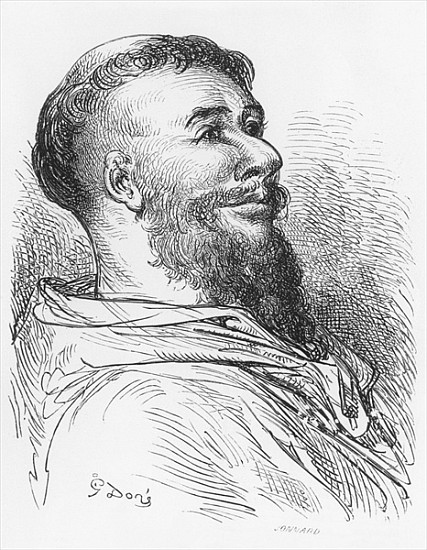 Brother Jean des Entommeurs, illustration from ''Gargantua'' Francois Rabelais (1494-1553) ; engrave a (after) Gustave Dore