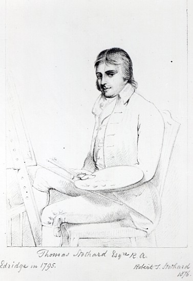 Thomas Stothard Esq. RA; engraved by Robert J. Stothard a (after) Henry Edridge
