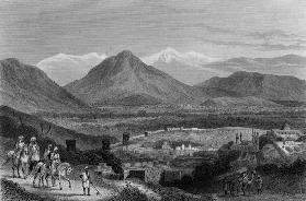 Cabul from the Bala Hissar; engraved by J. Stephenson, c.1870