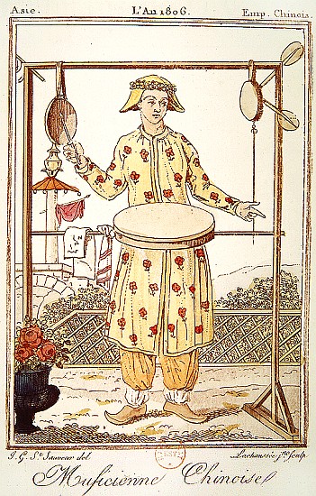 Chinese Musician a (after) Jacques Grasset de Saint-Sauveur