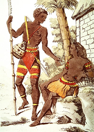 Man and Woman from the Palau Islands a (after) Jacques Grasset de Saint-Sauveur