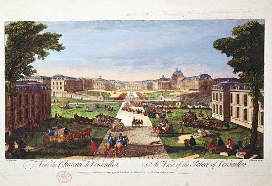 View of the Palace of Versailles a (after) Jacques Rigaud