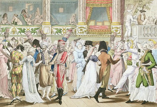 Costume Ball at the Opera, after 1800 a (after) Jean Francois Bosio