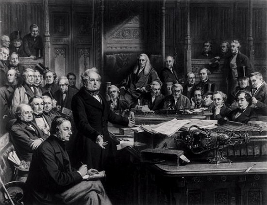 The House of Commons in 1860: Lord Palmerston Addressing the House during the Debate on the Treaty w a (after) John Phillip