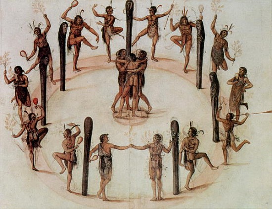 Indians Dancing a (after) John White