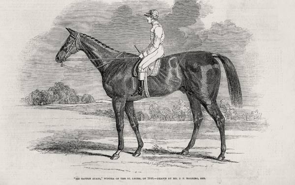 ''Sir Tatton Sykes'', Winner of the St. Leger, from ''The Illustrated London News'', 26th September  a (after) John Frederick Herring Snr