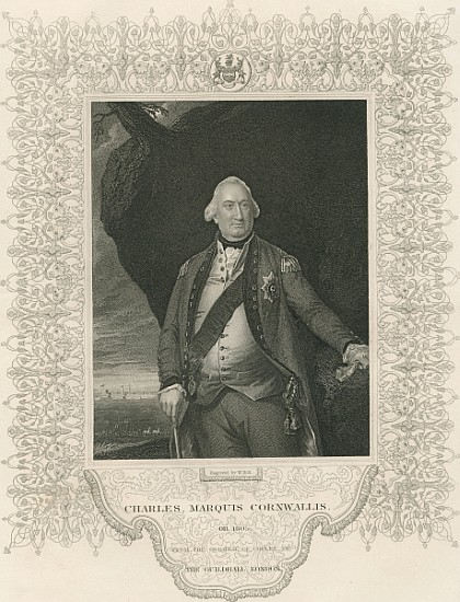 Charles Cornwallis, from ''Gallery of Historical Portraits'', published c.1880 a (after) John Singleton Copley