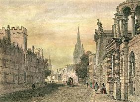 The High Street, Oxford; engraved by G. Hollis