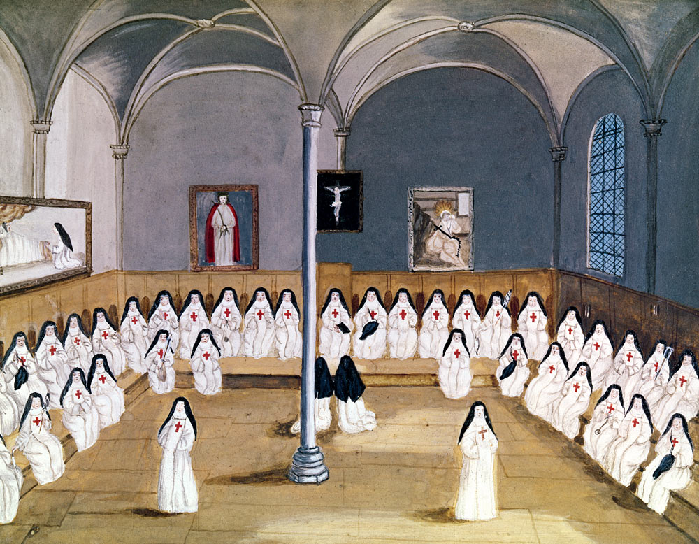 The Sisters of the Abbey from ''L''Abbaye de Port-Royal'' a (after) Louise Madelaine Cochin