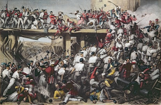 Storming of Delhi; engraved by T.H. Sherratt, publishedthe London Printing and Publishing Company, A a (after) Matthew Matt Somerville Morgan