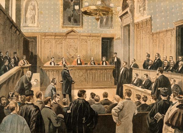 The Panama Trial, from ''Le Petit Journal''; engraved by Fortune Louis Meaulle (1844-1901) 2nd Janua a (after) Oswaldo Tofani