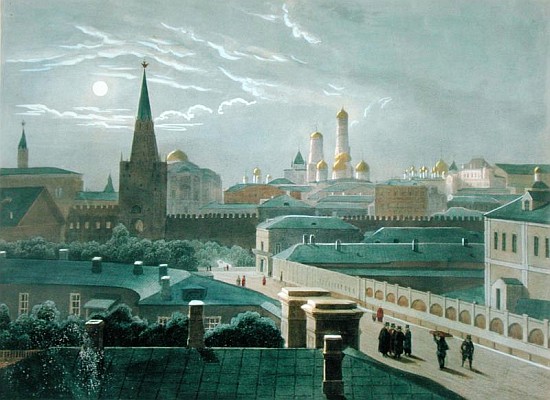 View of the Moscow Kremlin, 1840''s a (after) Paul Marie Roussel