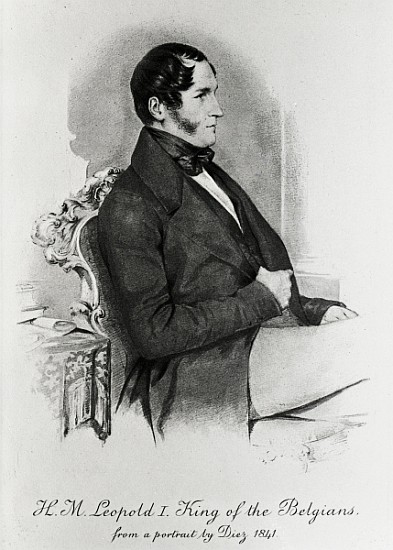 Leopold I, King of the Belgians, after a portrait of 1840 a (after) Samuel Diez