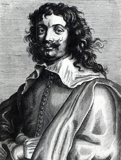 Adriaen Brouwer; engraved by Edme de Boulonois a (after) Sir Anthony van Dyck